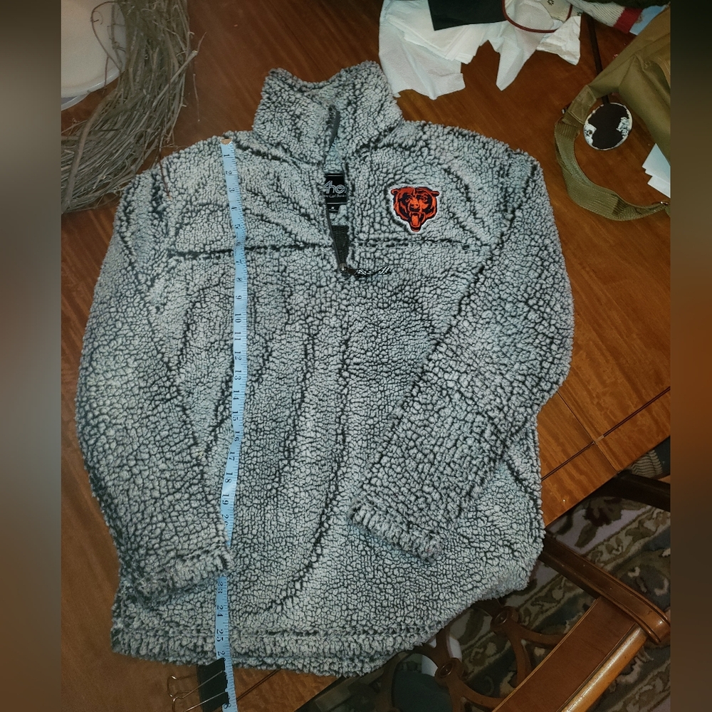 EUC Chicago Bears 1/4 Zip Pull Over